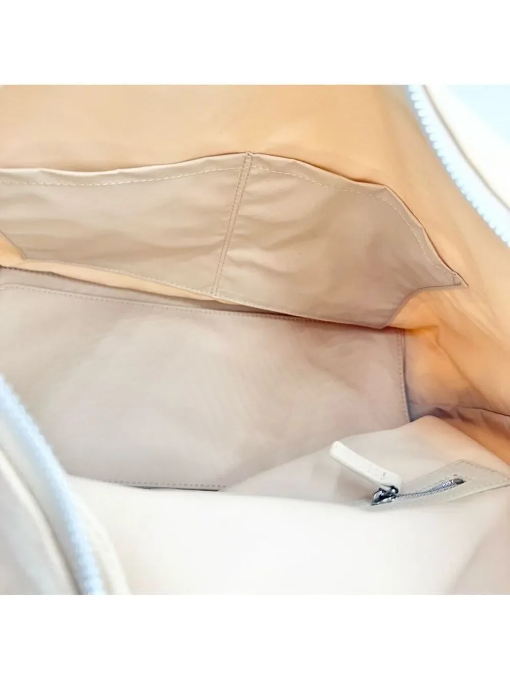 MCM Beige Monogram Hobo Bag with Removable Strap